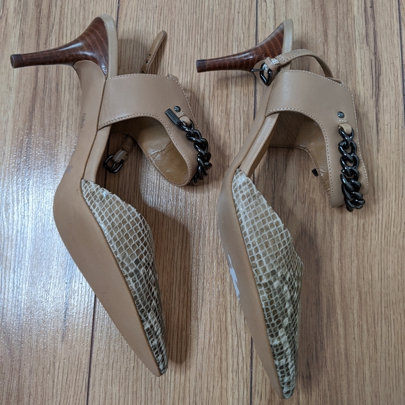 Coach - snakeskin garland heel shoes - Picture 9 of 10